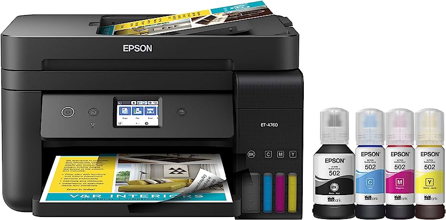Epson EcoTank ET-4760: Danh sách 5 máy in văn phòng được mua nhiều năm 2023